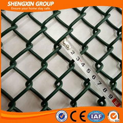 PVC coated used chain link fencing in metal wire mesh