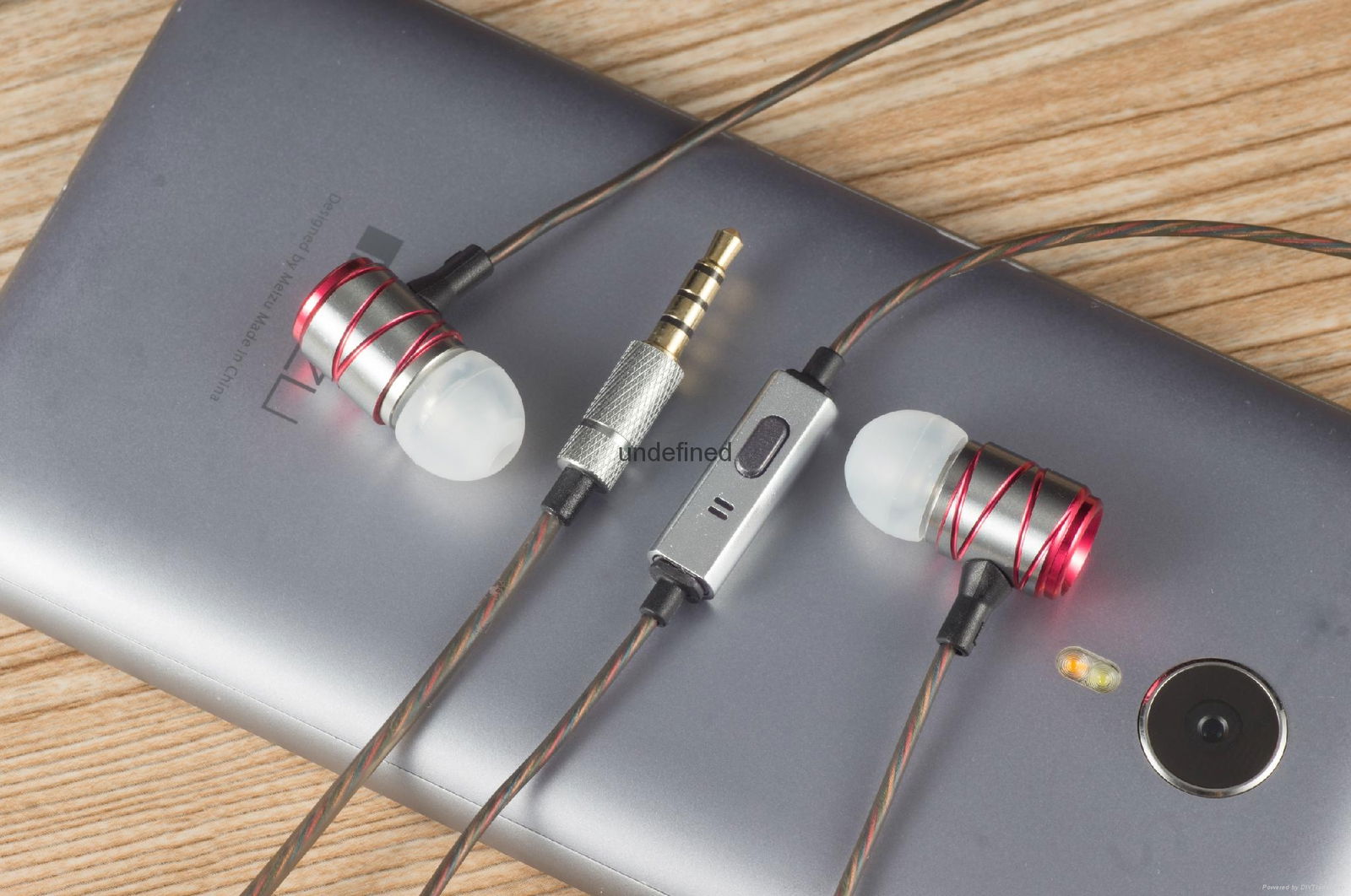 Wholesale Wired In Ear Earphone Fashion meatl headphone with mic 5