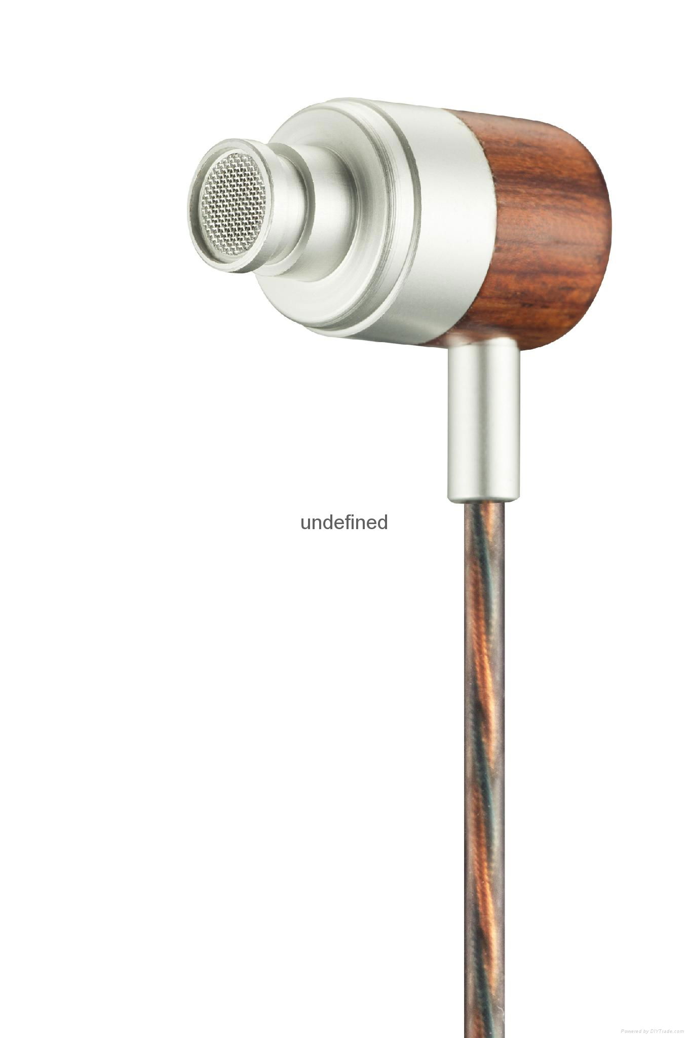 Nostalgia Wood Earphone In Ear Headset Wired Earbud 3