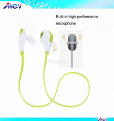 Hot selling Amazon bluetooth 4.1 earphone headphone for sporting with MIC headse