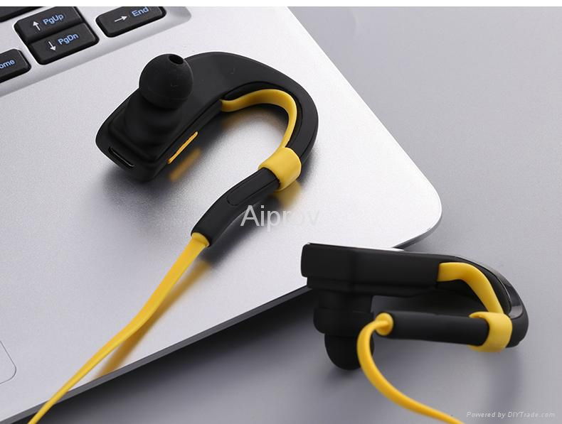 Noise Cancelling Hanging Earbuds Earphone 2016 China New Bluetooth Headphones 3