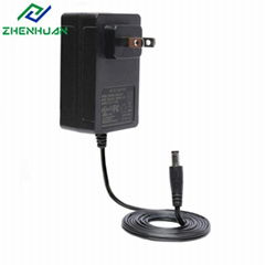 Wall plug in 12V 2A AC/DC power adapter with UL CUL FCC CE ROHS GS KC SAA CB