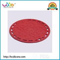 Circular carved silicone insulation pad 1