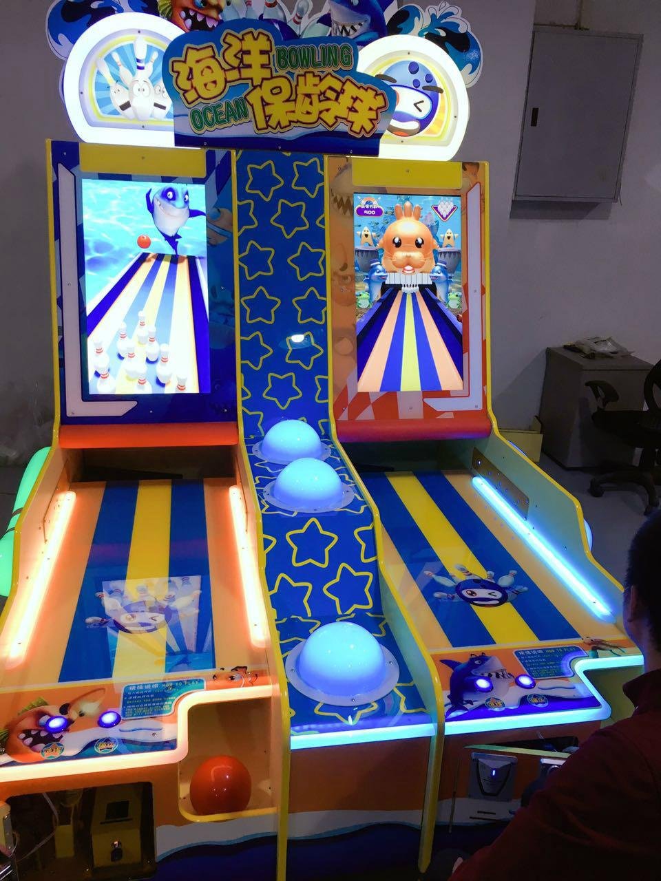 Bowling game machine china factory supply bowling game machine with ticket