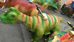outdoor park dinosaur kiddy rides electronic coin operated dinosaur rides