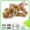 2.5' Beef and Cheese Knot Rawhide Dog Chews