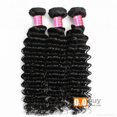 8-28inches Virgin Peruvian Kinky Curly 5A Hair Weaving With Best Quality