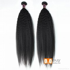 5A Brazilian Hair Yaki Straight Hair Extension 