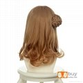 Amnesia Heroine Mixed Flaxen Special Styling Rinka Haircut Cosplay Wig 4