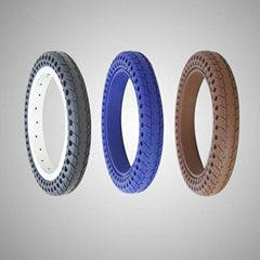 12 Inch Air Free Solid Colorful Tire for Bicycle