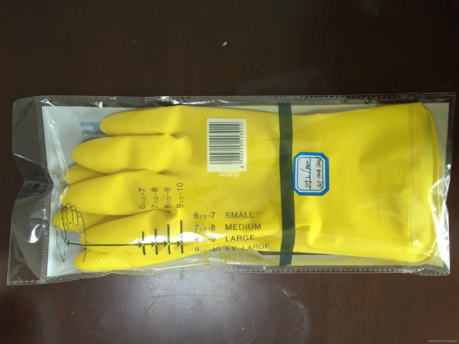 40G household latex gloves yellow colour 4