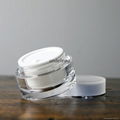 Acrylic Round Cream Jar Day Cream Jar Night Cream Jar 3