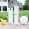 Acrylic Square Airless Pump Bottle Cosmetic Serum Bottle 5