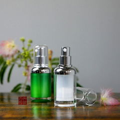 Acrylic Airless Round Cream Pump Bottle