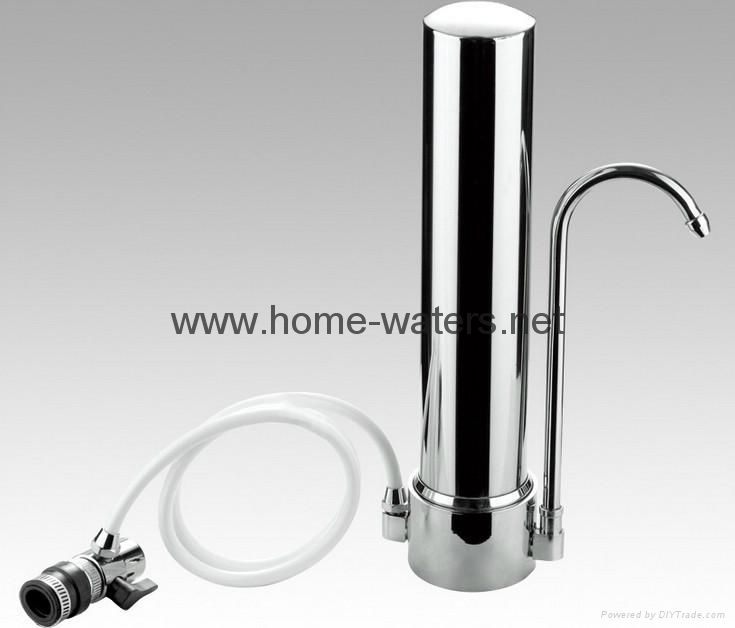 Counter top double stainless steel water purifier s.s water filter purifiers 2