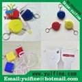Square Shaped ABS Measuring Tape 1.5m/60inch with Keychain Meters Retractable   3