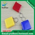 Square Shaped ABS Measuring Tape 1.5m/60inch with Keychain Meters Retractable   2