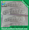  Logo 3D Soft PVC Label Soft Flexible Plastic Silver Gold Sticker adhesive   3