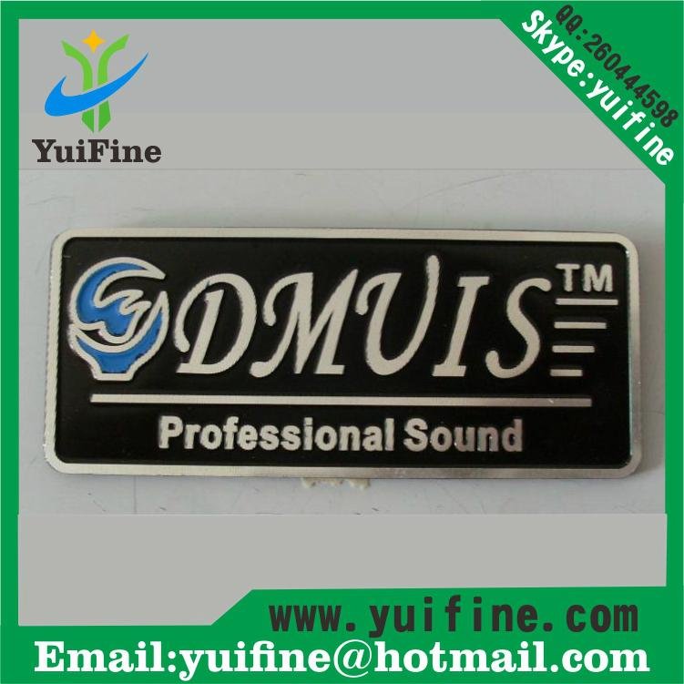 Trademark,Metal label Aluminum Metal Name Plate  Costomized Logo Nameplate tag 2