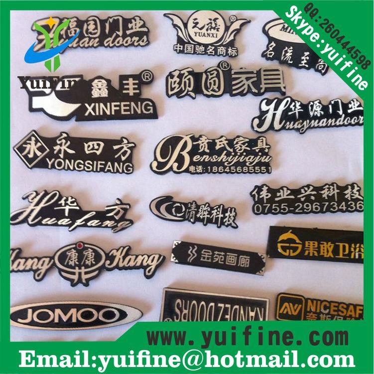 Trademark,Metal label Aluminum Metal Name Plate  Costomized Logo Nameplate tag