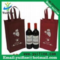 Non Woven wine Bag Reusable Cloth Bag Handbag Nonwoven Promotion Advertising