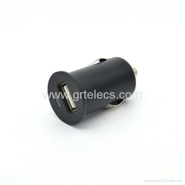 Customized color 5V 1A mini USB car charger for iPhone smartphone 2