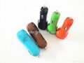 Hot selling 5V 2.1A dual port car charger with customized colors for cell phone  2