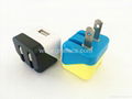 US Floding plug 5V 1A USB travel charger for Samsung Android phones 3