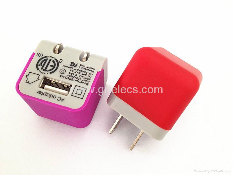 5V 1A folding plug micro USB wall charger for smartphone 4