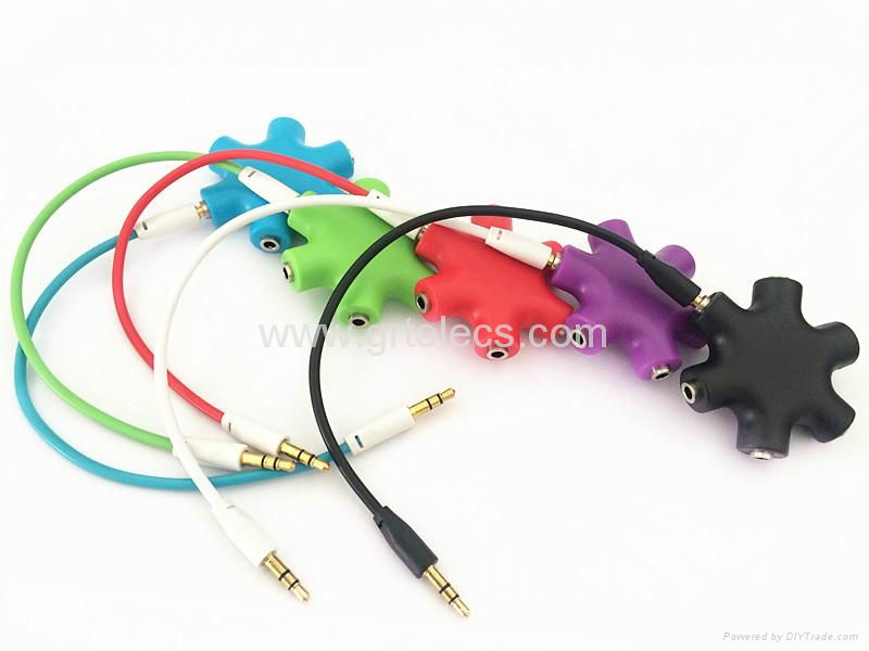 High Quality 3.5mm earphone splitter 2