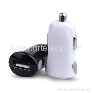 Mini single USB Micro USB car charger for mobile phones