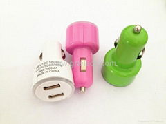 Brand new & high quality universal dual 2 port USB 2.1A car charger adapter