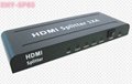HDMI Splitter 1x4  Support 1080P 3D 2