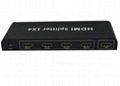 HDMI Splitter 1x4  Support 1080P 3D 5