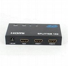 HDMI Splitter 1x2  Support 1080P 3D