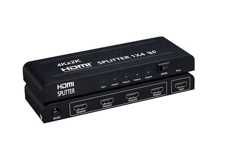 HDMI Splitter 1x4  Support 4Kx2K  3D