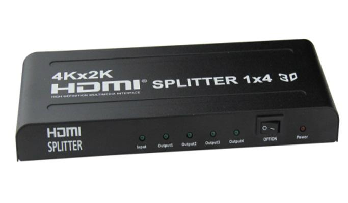 hdmi分配器1x4支持4Kx2K   3D 3
