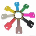 Multi Color Key USB Flash Drive with Custom Logo 2