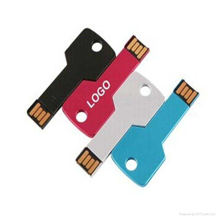 Multi Color Key USB Flash Drive with Custom Logo 5