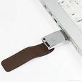 Custom Bracelet Metal Leather USB 2.0 Memory Stick Pen Drive 3