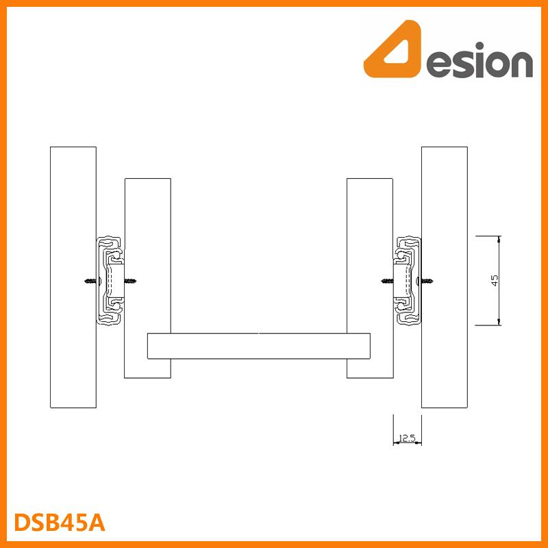 45mm Full Extension Ball Bearing Drawer Slides 4