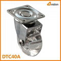 Transparent T Plate Wheel Caster Without