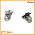 Transparent T Plate Wheel Caster Without Brake 2