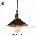 Pendant lighting black vintage iron metal design light 1