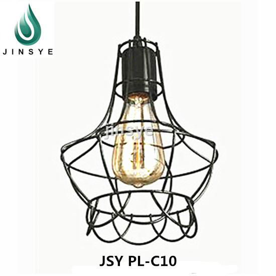 metal suspension cage pendant light 2