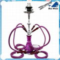 4 Hoses Glass Hookah Shisha 1