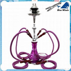 4 Hoses Glass Hookah Shisha