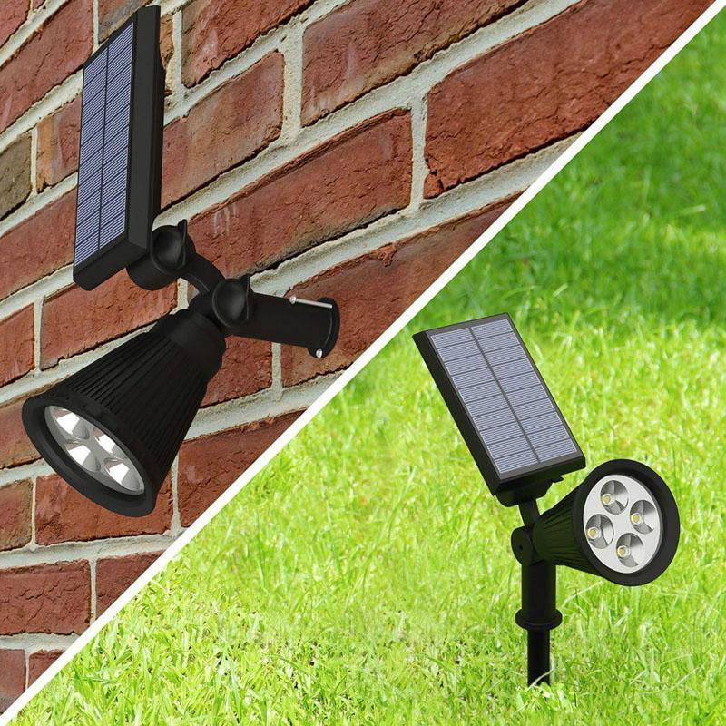 Amazon FBA Hot Sale 2016 4 LED Waterproof Solar Spotlight Outdoor Garden Light