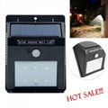 Hot Selling 2016 Amazon Waterproof IP65 6 LED Garden Wall Stairs Step Solar Lamp 2