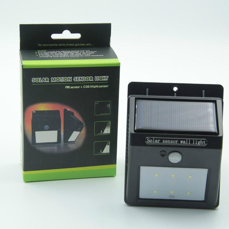 Hot Selling 2016 Amazon Waterproof IP65 6 LED Garden Wall Stairs Step Solar Lamp 3